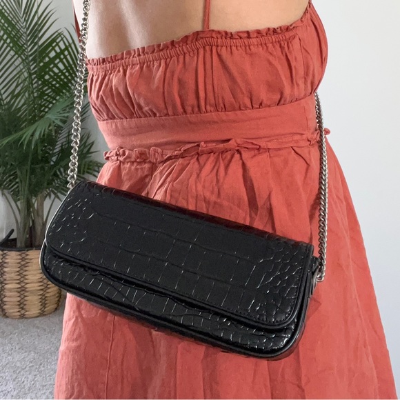 Handcrafted Genuine Crocodile leather purse shoulder bag / handbag - Picture 11 of 15